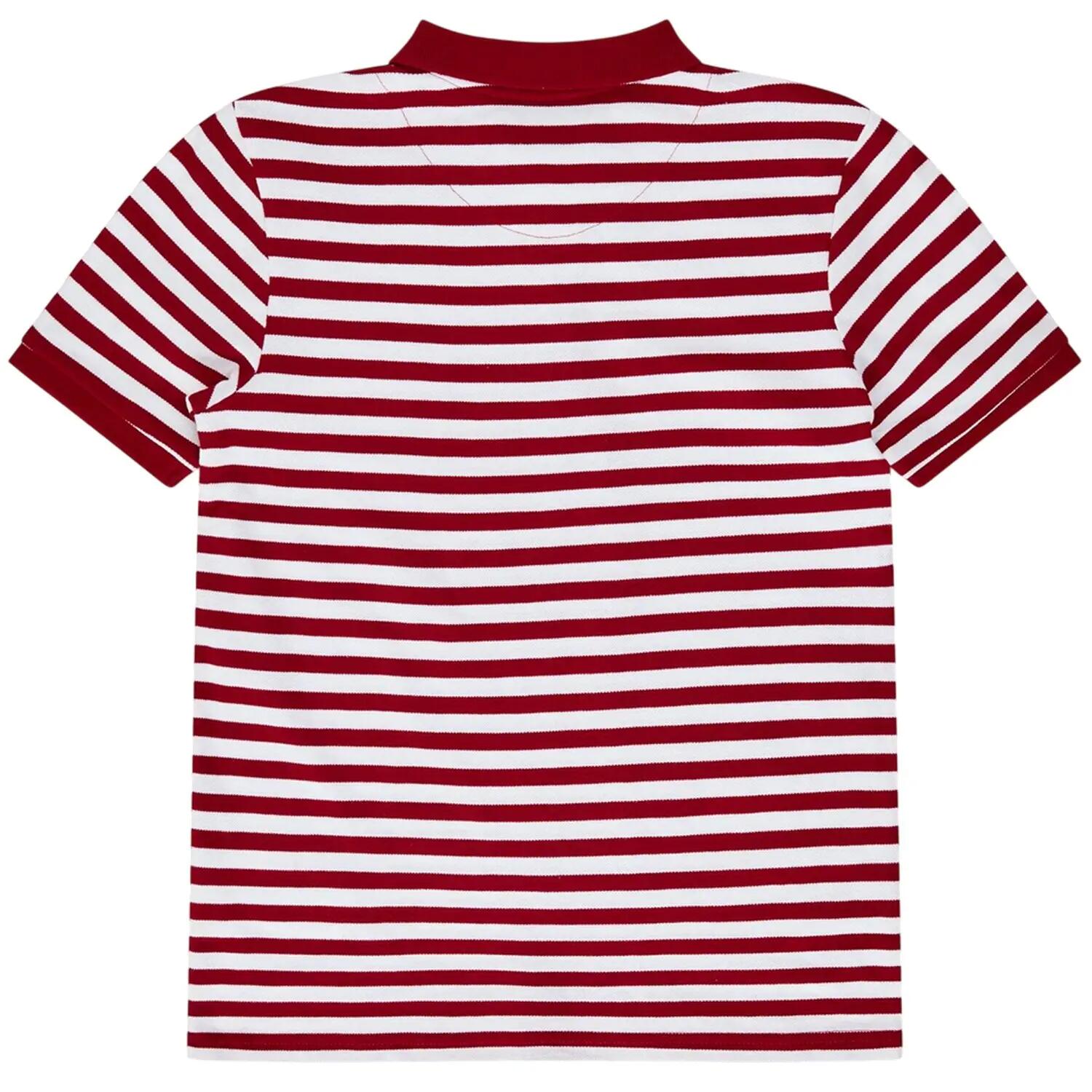 Polo Motif/style À Rayures Enfant (Rouge) 2/4