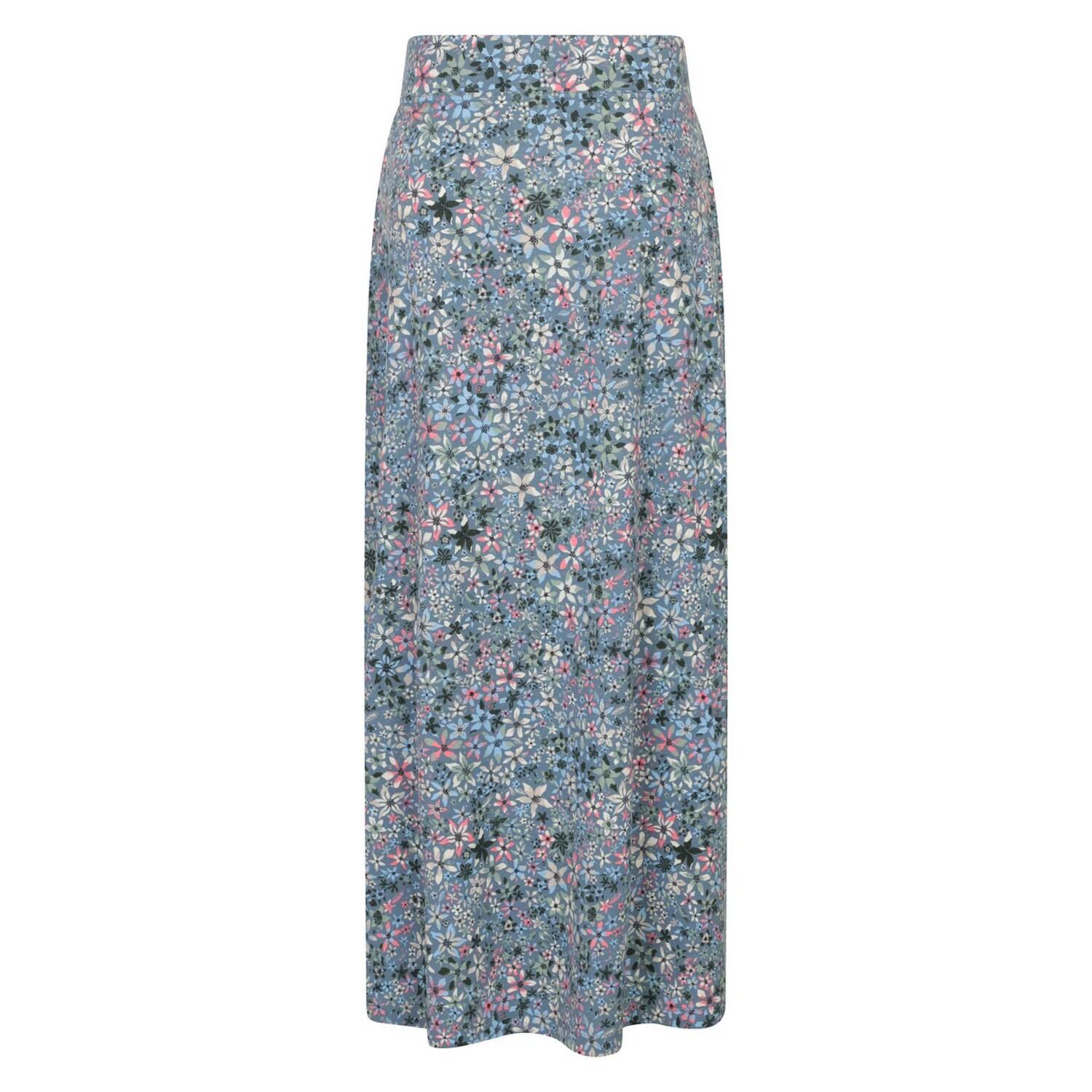 Womens/Ladies Jersey Maxi Skirt (Grey) 2/3