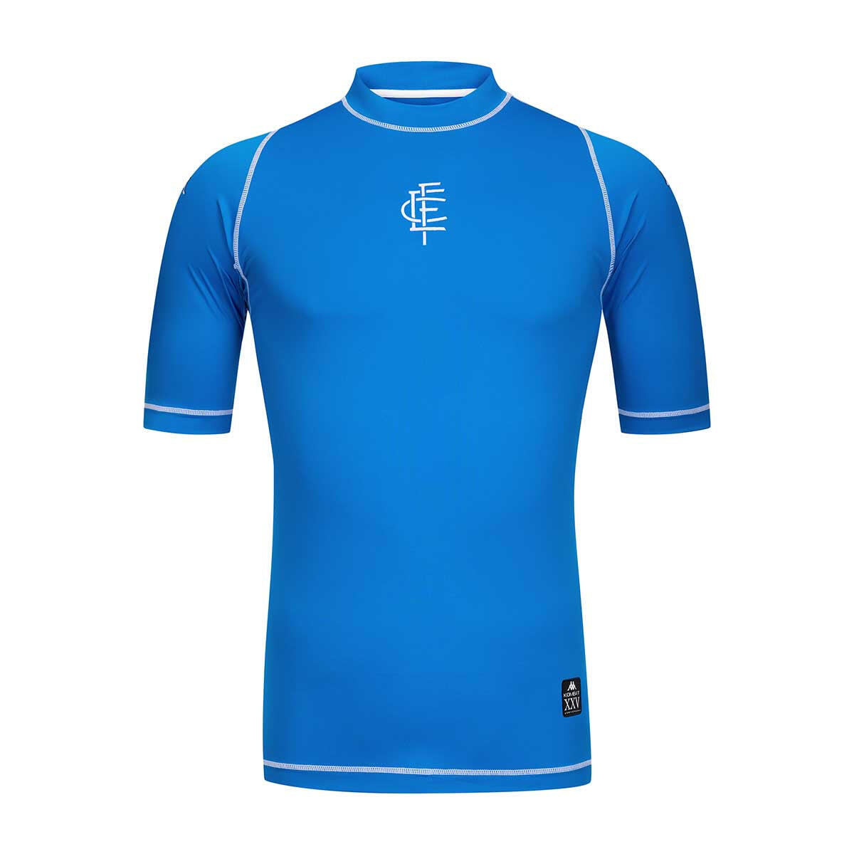 T-shirt da uomo in poliestere riciclato blu da calcio 2/7