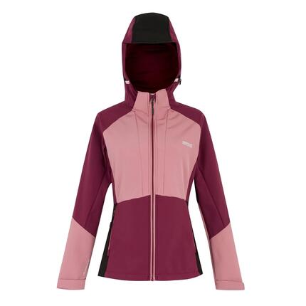 Veste Softshell Imperméable Et Cintrée DESOTO Femme (Rose Bordeaux / Rose Pâle /