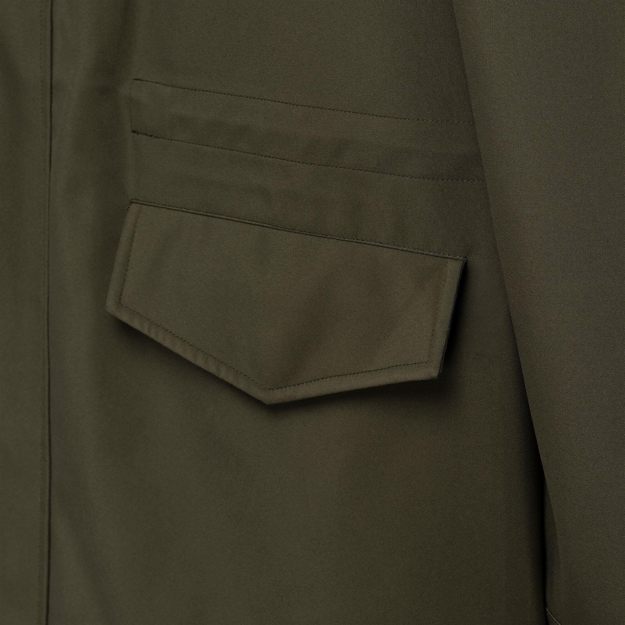 Giubbotto da uomo in poliestere verde da lifestyle 5/6