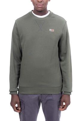 Napapijri herfst/winter hoodie voor mannen buri - maat xl - militaire groen