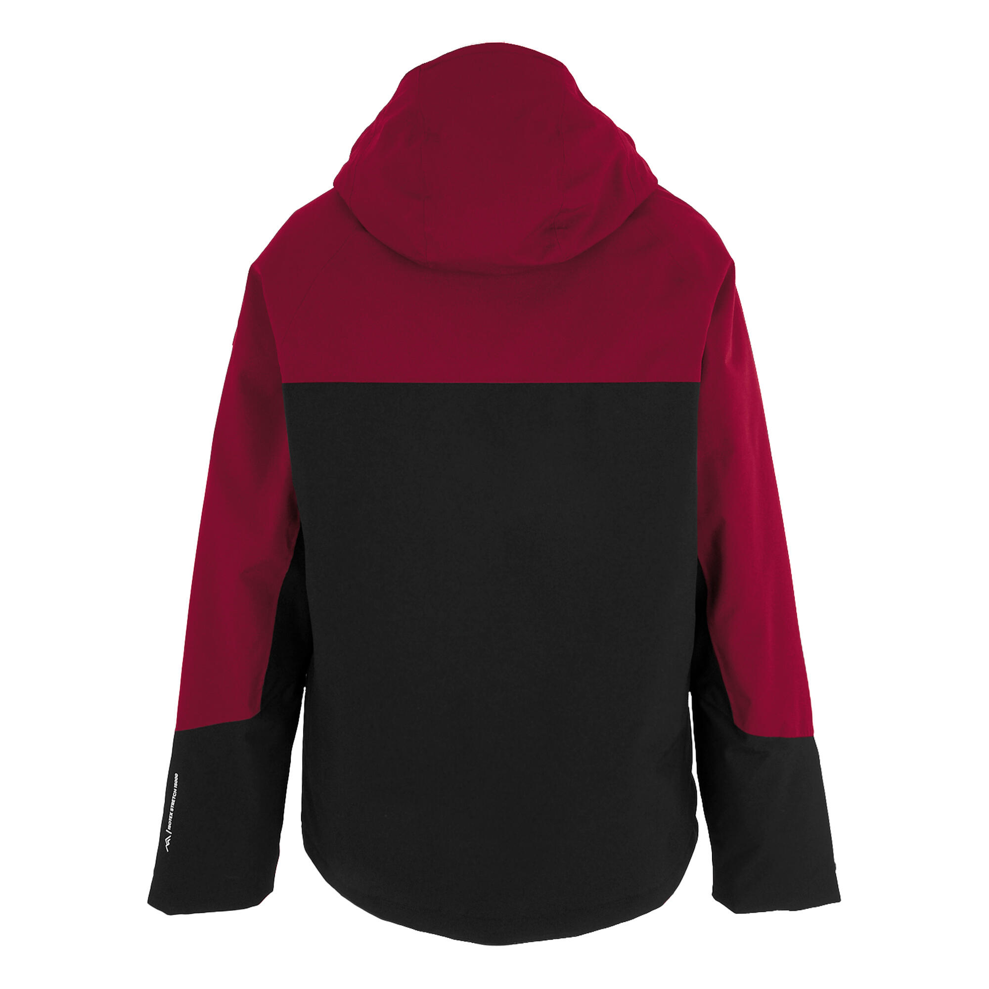 Chaqueta Acolchada Highton de Elástico para Hombre Burdeos Oscuro, Negro 3/5