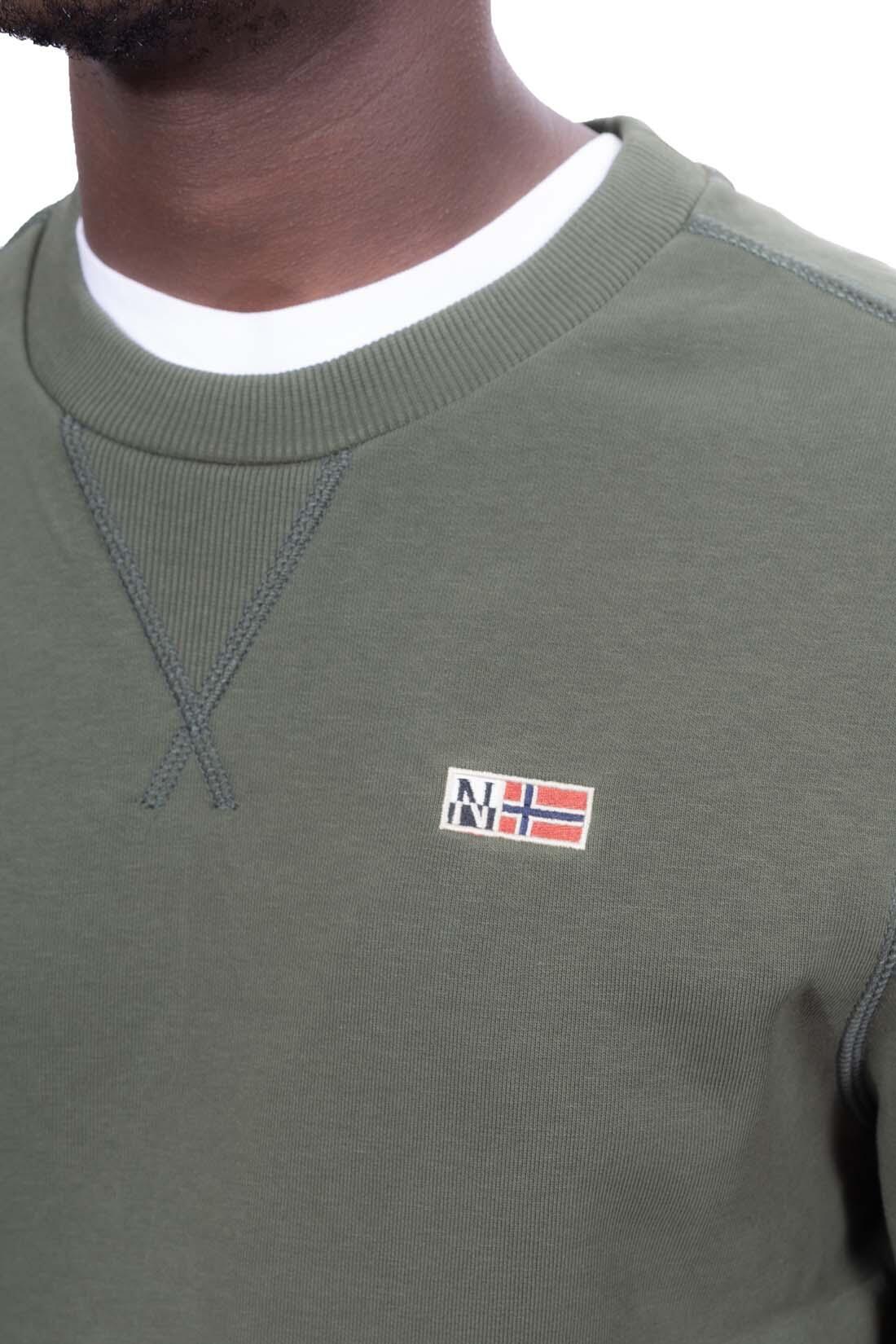 NAPAPIJRI Felpa invernale uomo Buri - taglia XL - Verde militare 3/3