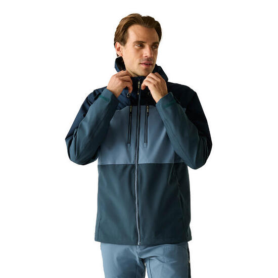 Veste Imperméable À Capuche MALAND Homme (Bleu De Gris / Bleu Marine / Bleu