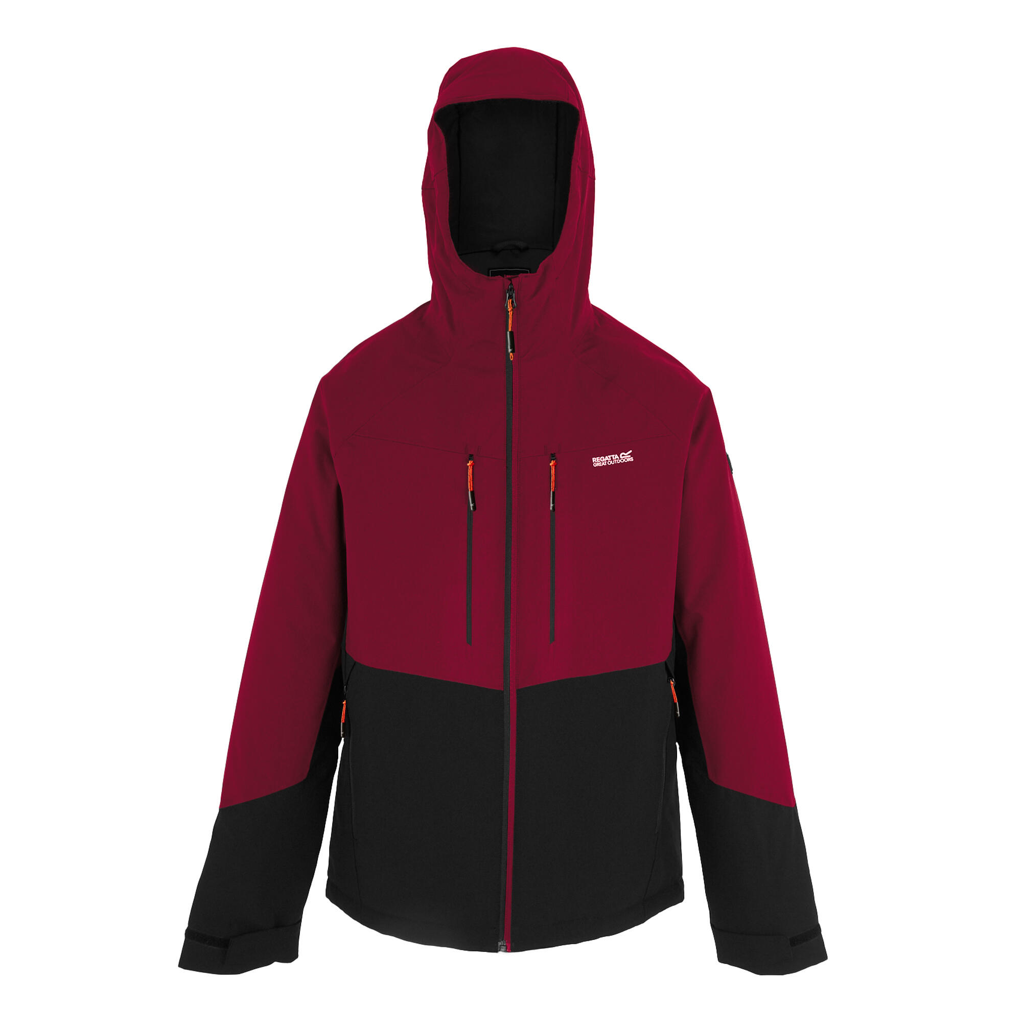 Chaqueta Acolchada Highton de Elástico para Hombre Burdeos Oscuro, Negro 2/5
