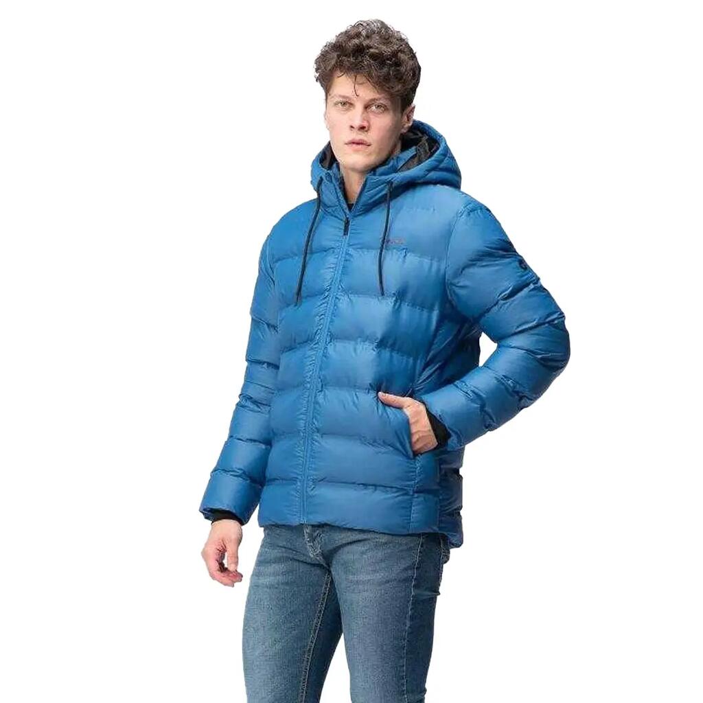 Mens Diorro Winter Quilted Jacket (Blue)