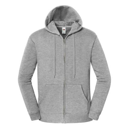 Veste Unie De Survêtement À Capuche ICONIC PREMIUM Homme (Gris Clair Chiné)