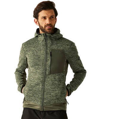 Heren alven jacket (olie groen gemêleerd)