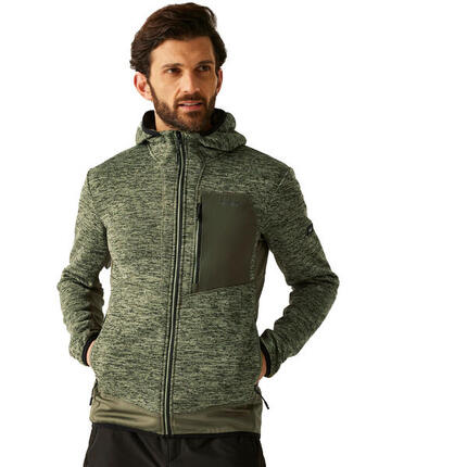 Veste Chiné À Capuche ALVEN Homme (Noir Chiné / Noir)