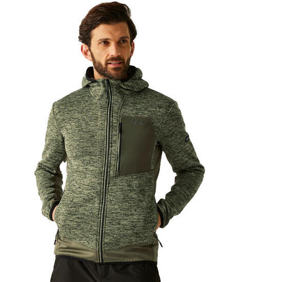Veste Chiné À Capuche ALVEN Homme (Kaki Chiné)