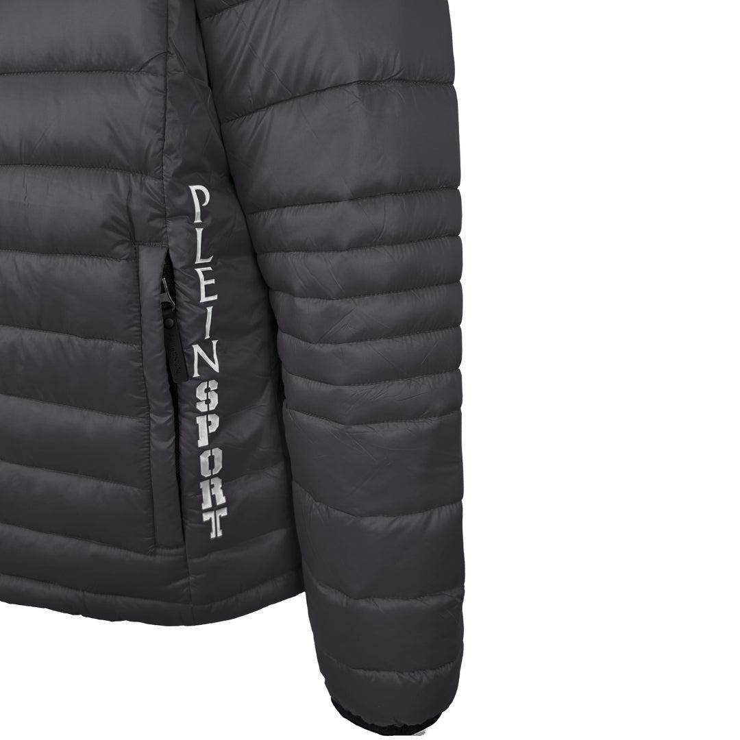 Mens Plain Padded Jacket (Grey) 4/4