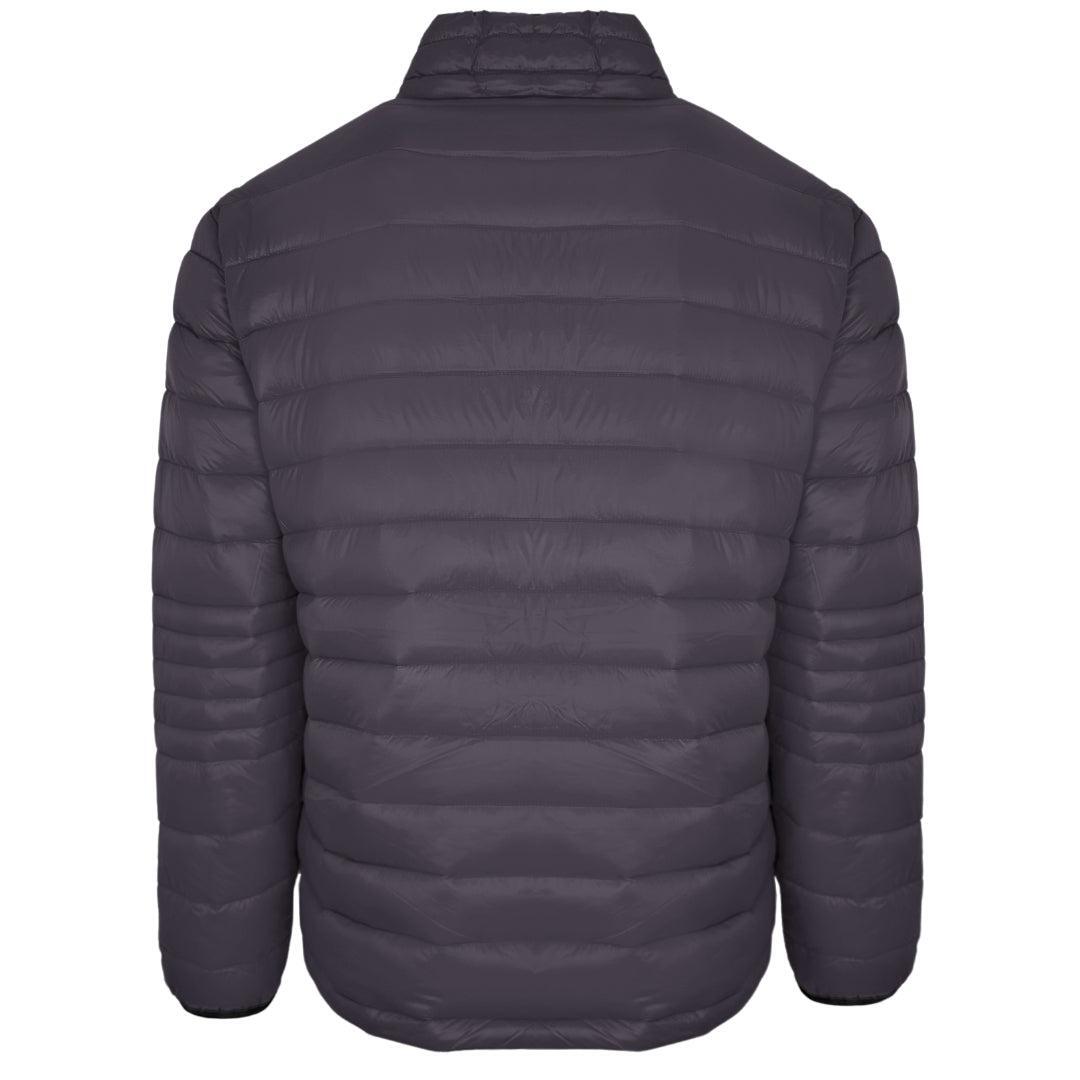 Mens Plain Padded Jacket (Grey) 2/4