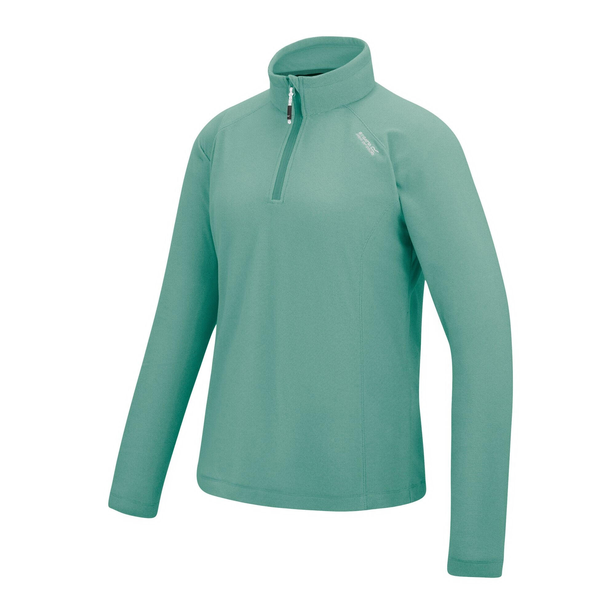 Jersey polar con media cremallera modelo Montes para mujer Hiedra Musgo 4/5