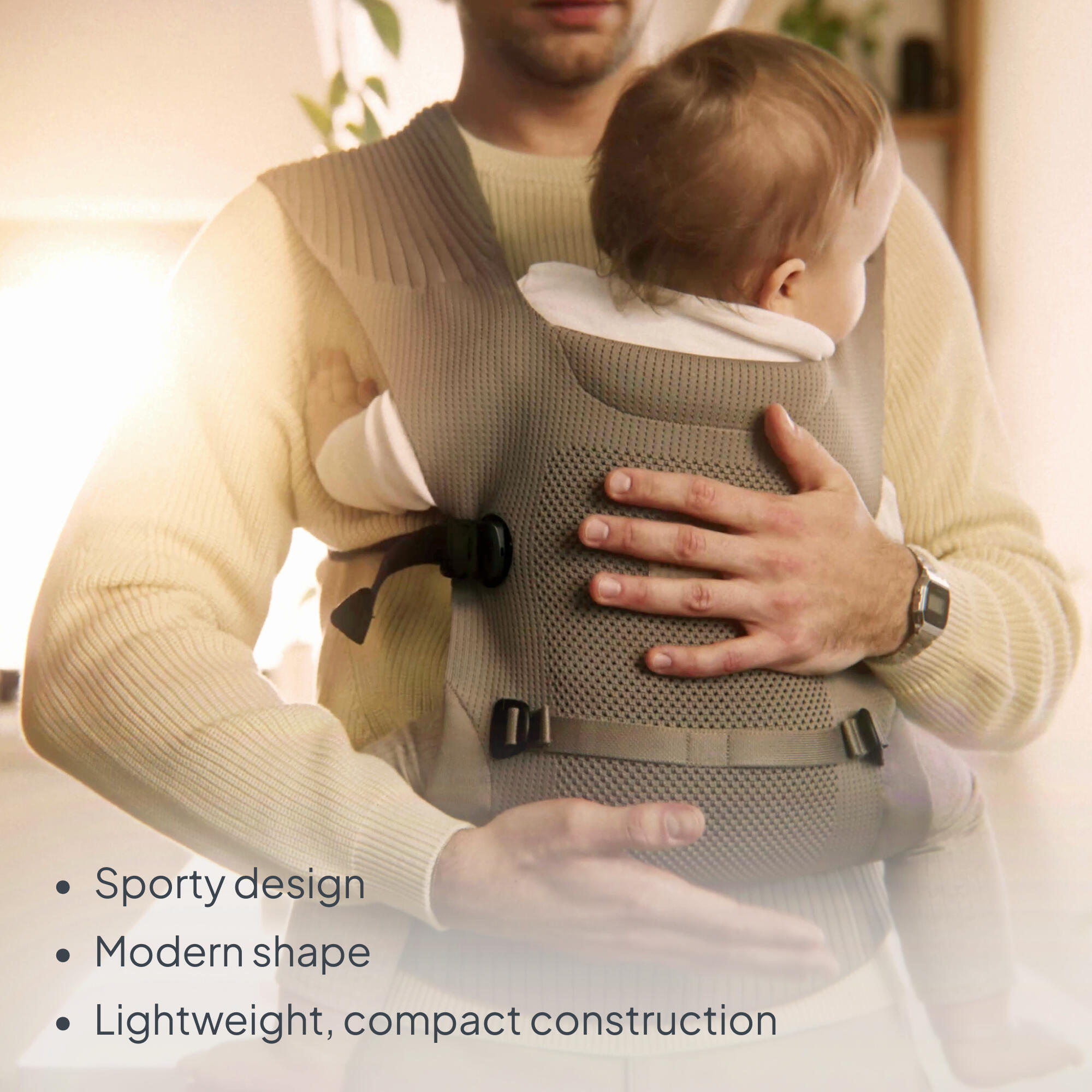 Porta-bebés ergonómico Lionelo Mabel, respirável, 2 posições, 4 meses+ 3/7