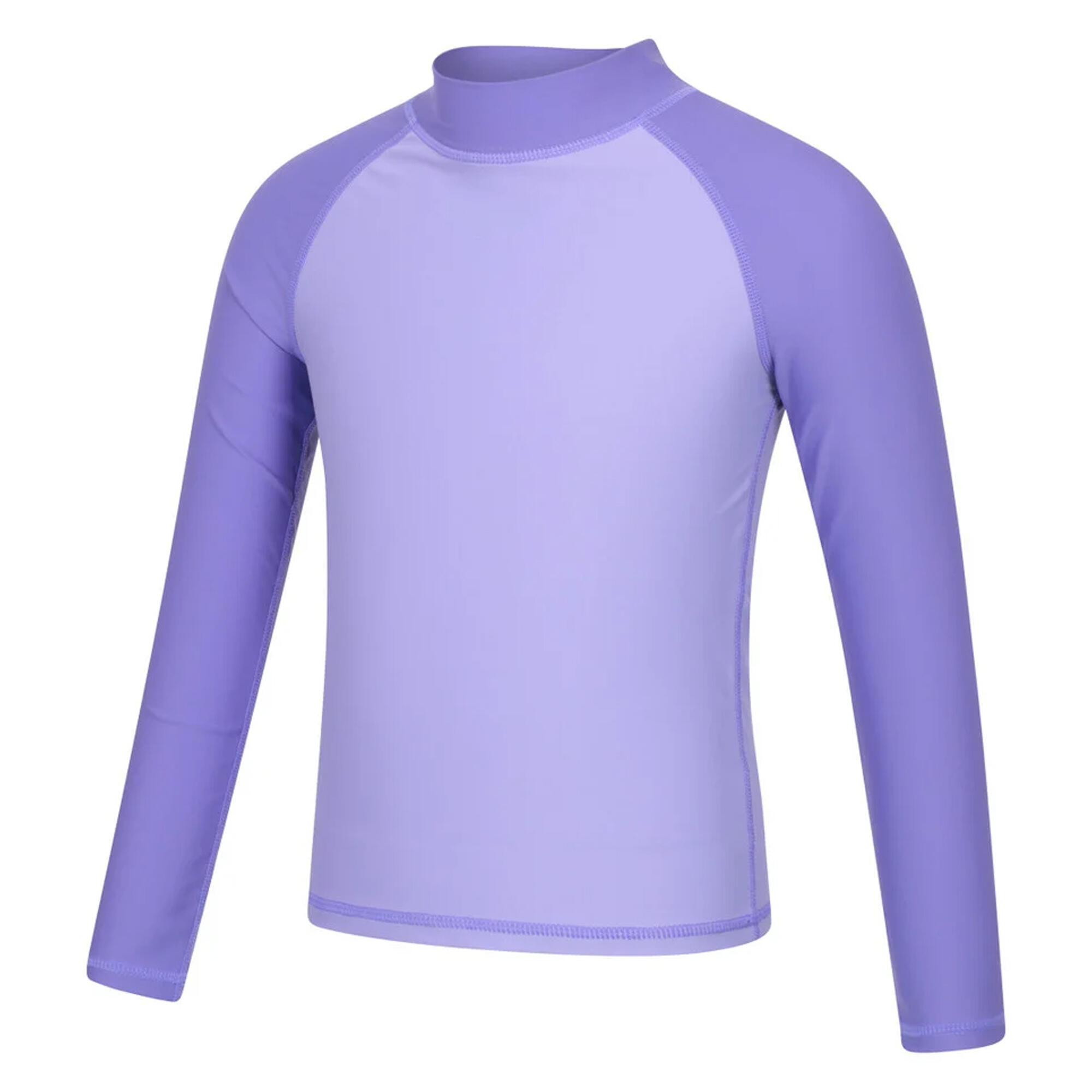 Raspa Top Manica Lunga Bambini Mountain Warehouse Viola Chiaro 3/3