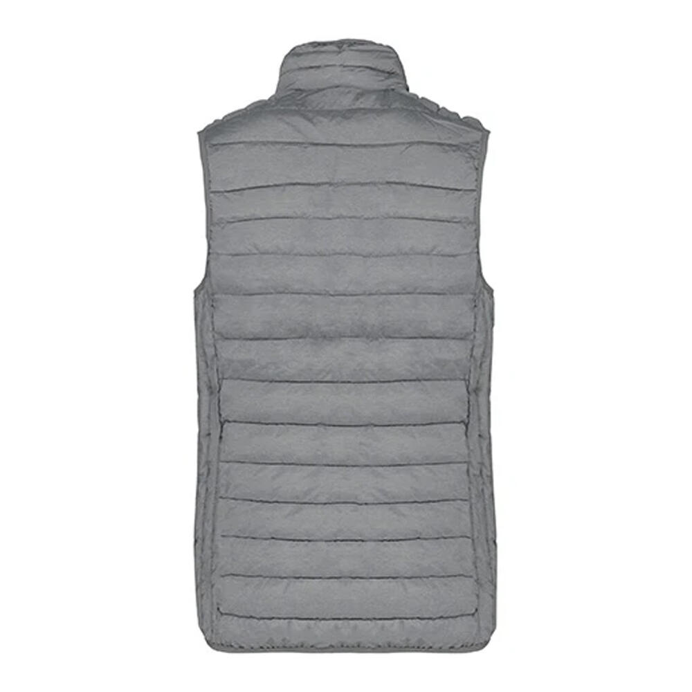 Leichter Daunen Bodywarmer Damen Silber meliert 2/3