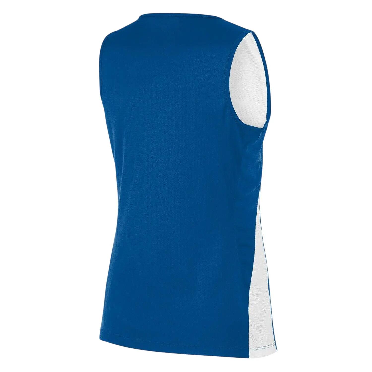 Maillot De Basket Sans Manches Femme (Bleu Roi / Blanc) 2/3