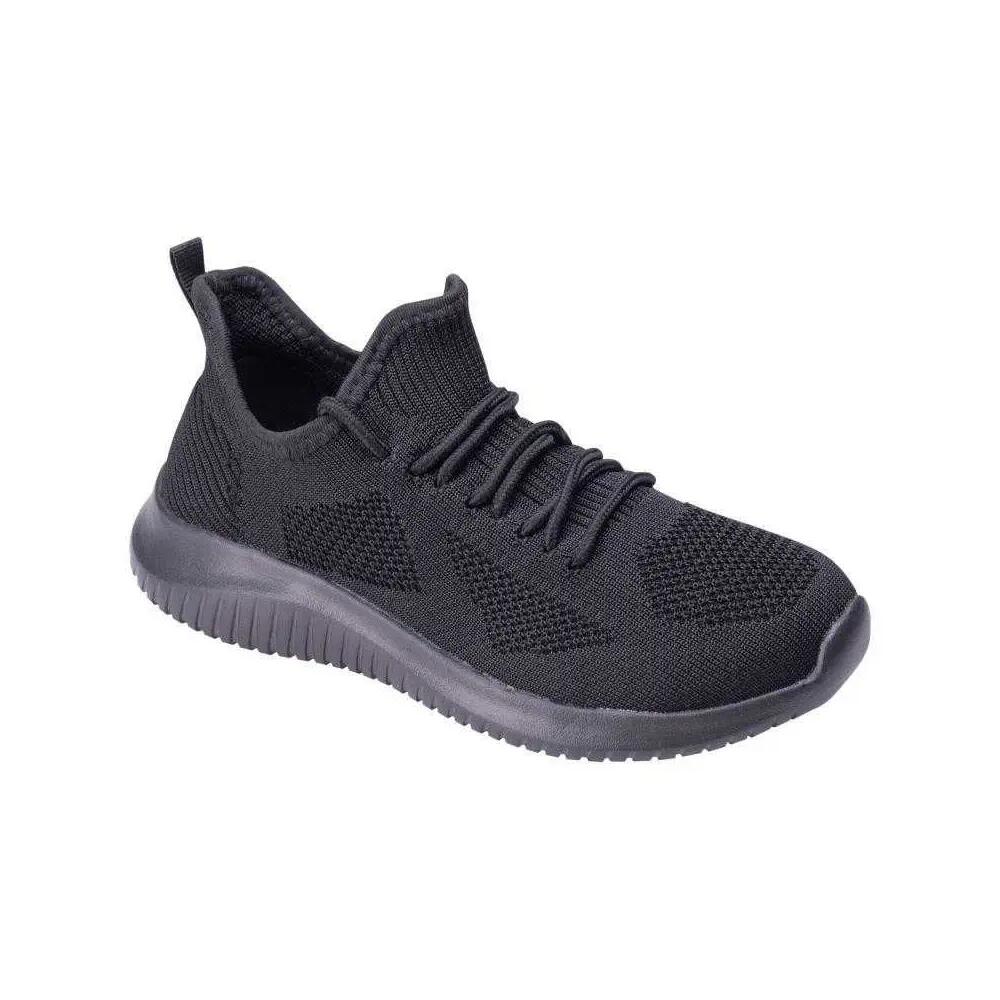 Womens/Ladies Emidy Shoes (Black)