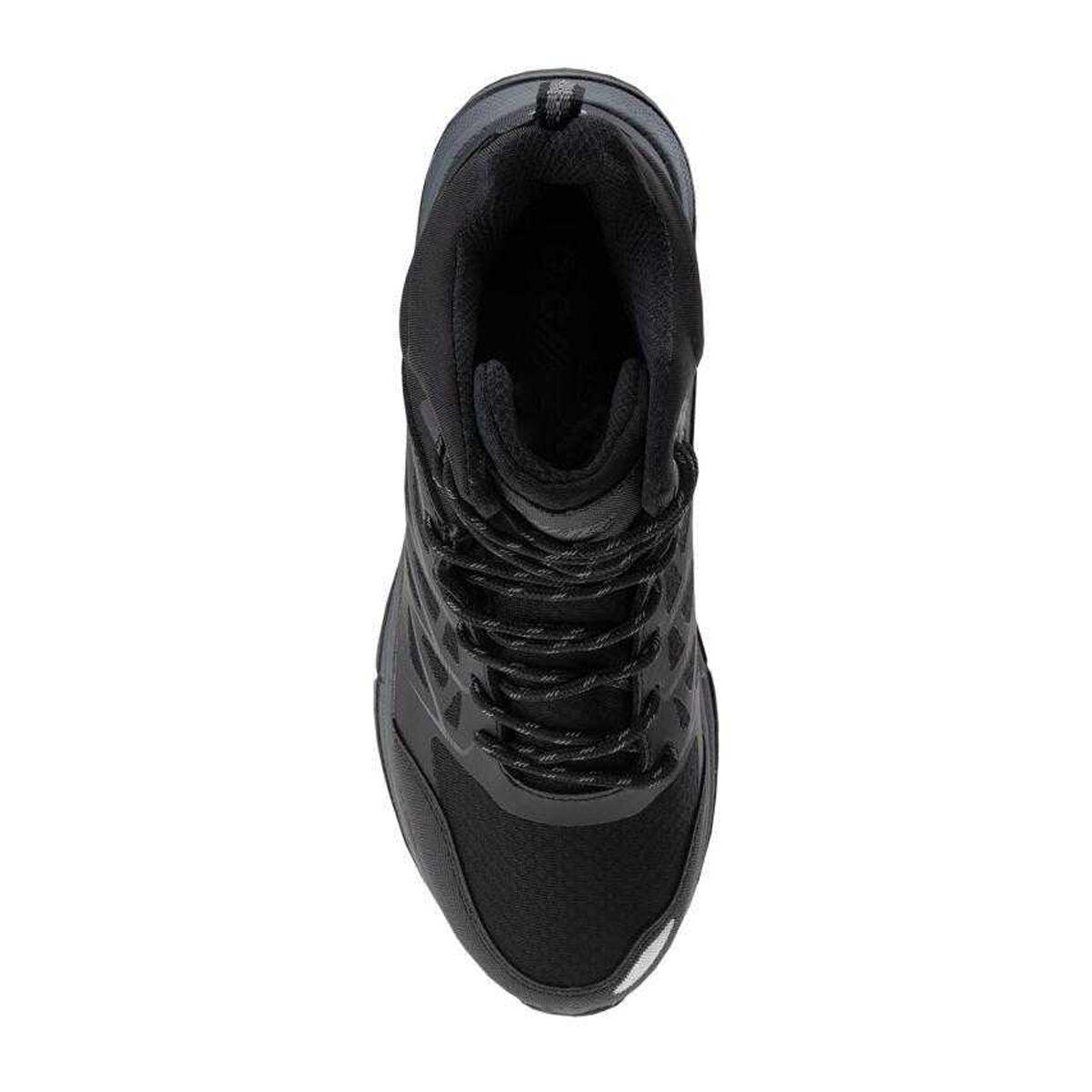 Gewila Waterproof Mid Cut Trekking Calçado de caminhada para homem (Preto) 3/4