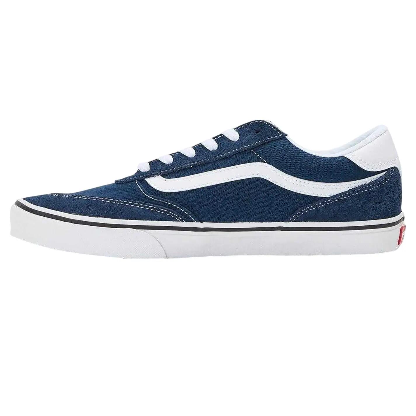 Mens Brooklyn Canvas Low Trainers (Dress Blue) 2/3