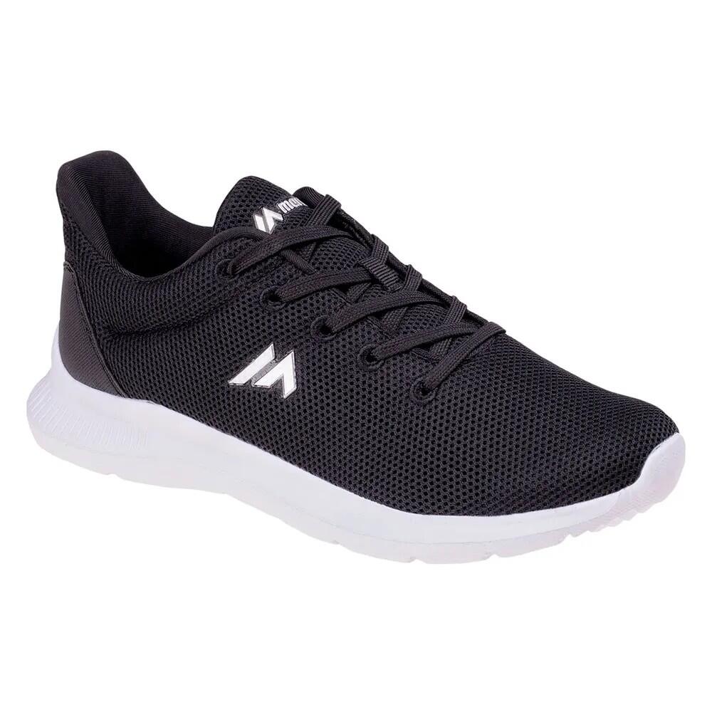 Womens/Ladies Maruden Trainers (Black/Silver)