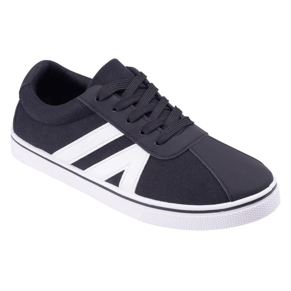 Childrens/Kids Loster II Teen Trainers (Black/White)