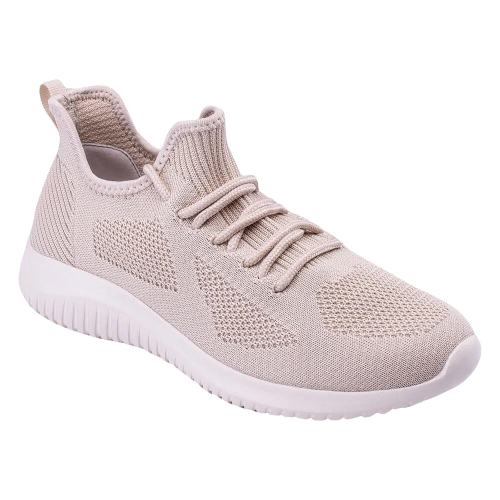 Womens/Ladies Emidy Trainers (Beige)