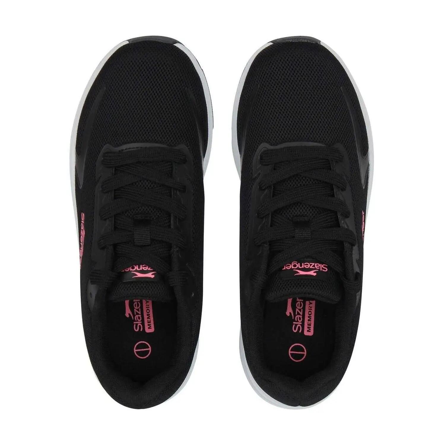 Childrens/Kids Assent Trainers (Black/Pink) 4/4