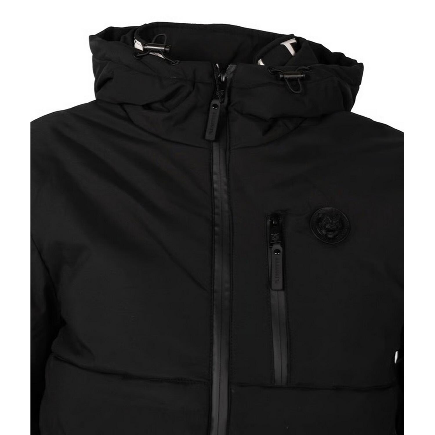 Mens Circular Logo Padded Jacket (Black) 4/4