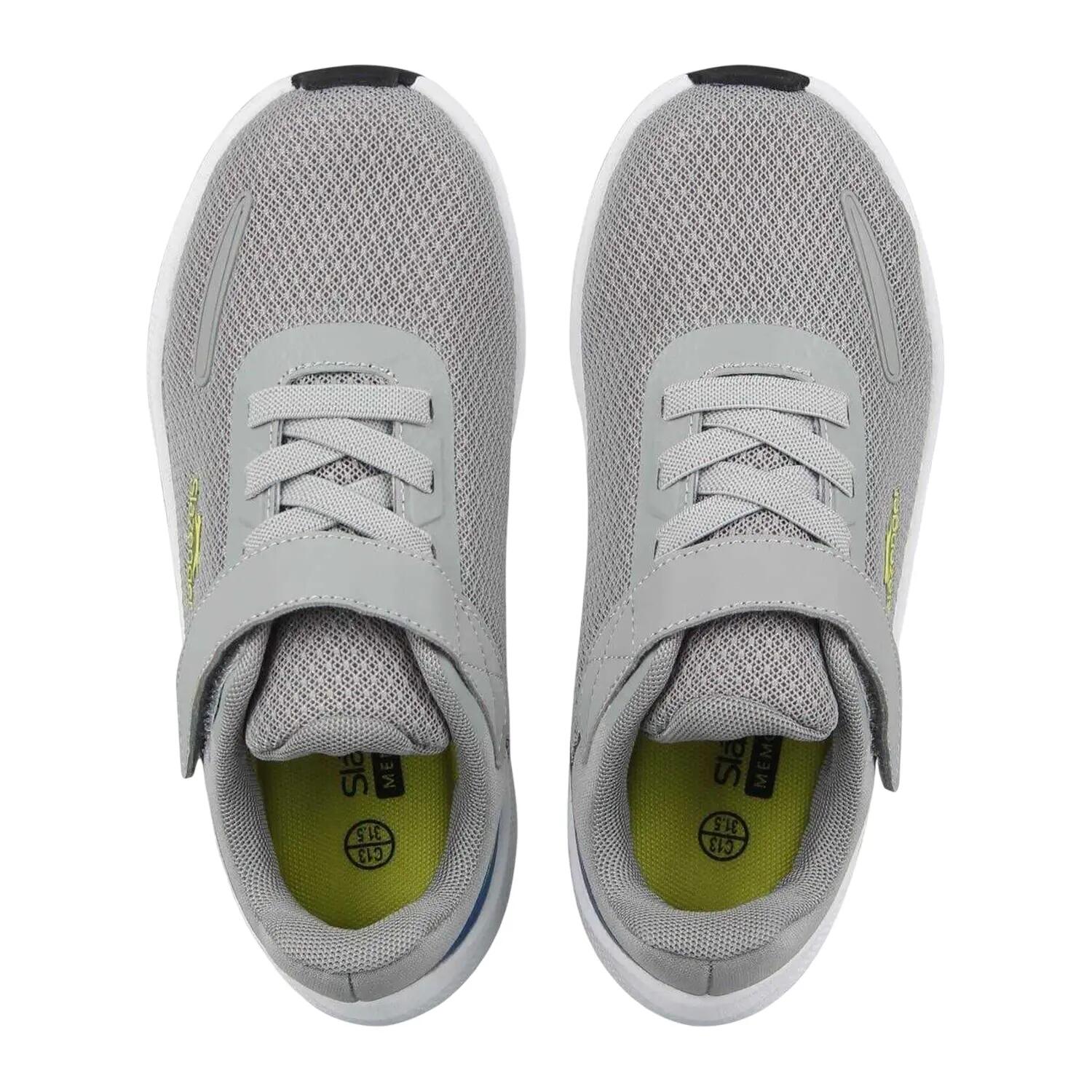 Childrens/Kids Assent Trainers (Grey/Lime) 3/3