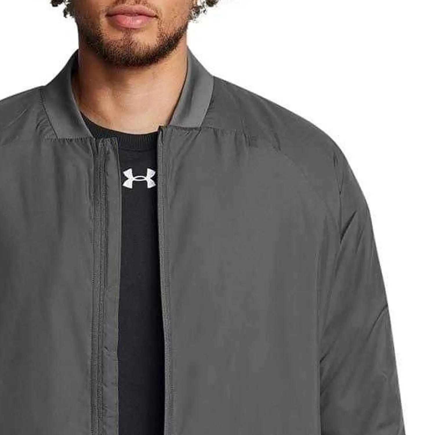 Chaqueta Bomber Unstoppable para Hombre Gris 4/5