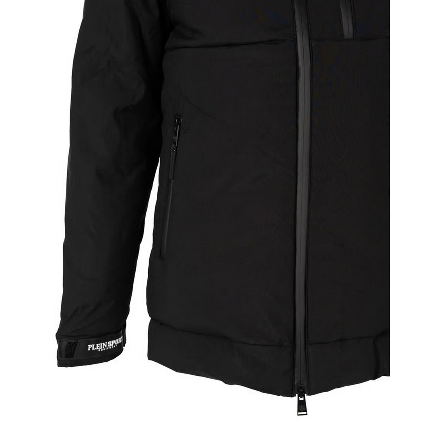 Mens Circular Logo Padded Jacket (Black) 3/4