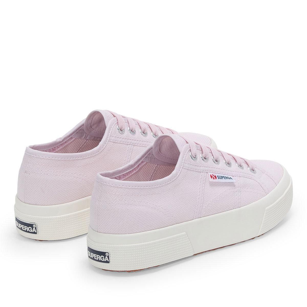 Chaussures À Semelles Compensées Adulte (Rose Violet / Ivoire) 2/4