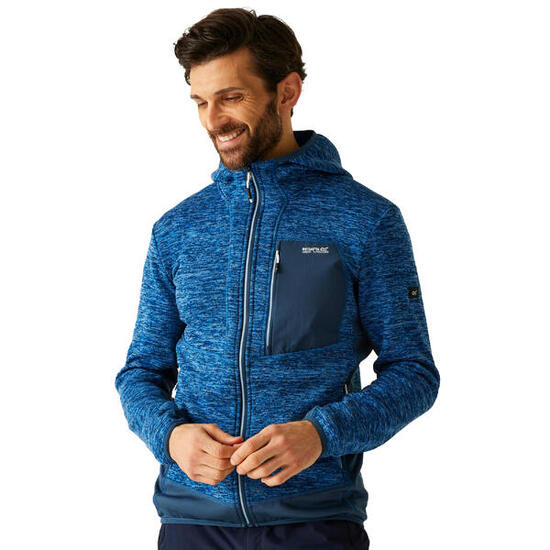Veste Chiné À Capuche ALVEN Homme (Bleu Marine Chiné)