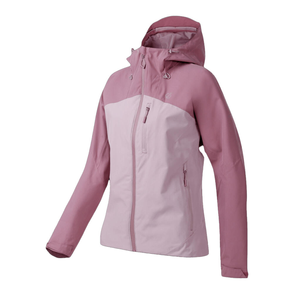 Veste Imperméable À Capuche TORREK Femme (Rose Pâle / Rose) 3/4