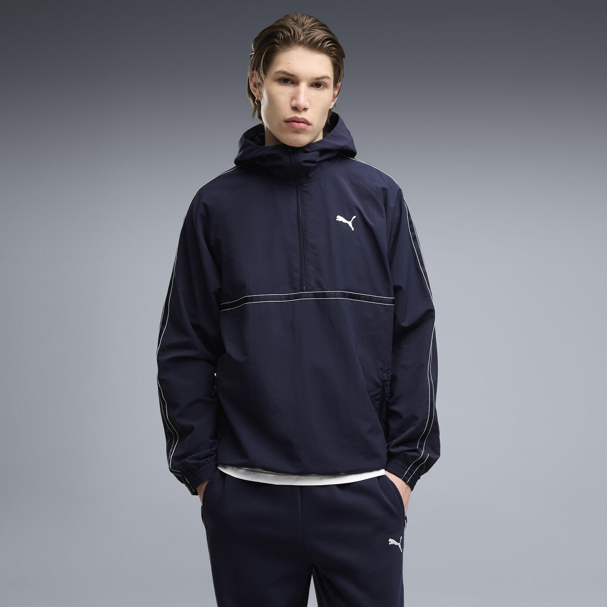 Sudadera con capucha holgada PUMA Class Pinnacle Half-Zip Hombre PUMA 2/5