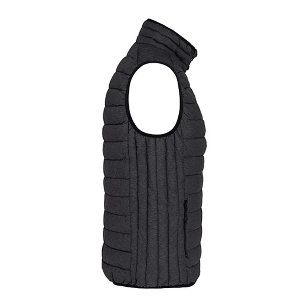 Womens/Ladies Lightweight Down Bodywarmer (Marl Dark Grey) 3/3