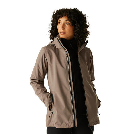Giacca Impermeabile 3 In 1 Donna Regatta Coriver Moka Nero