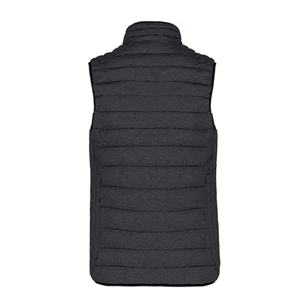 Womens/Ladies Lightweight Down Bodywarmer (Marl Dark Grey) 2/3