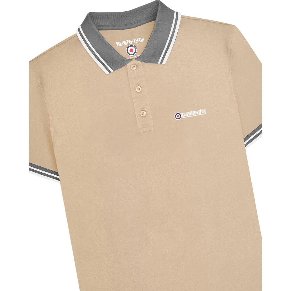 Poloshirt für Herren Steinfarben/Eisen 4/6