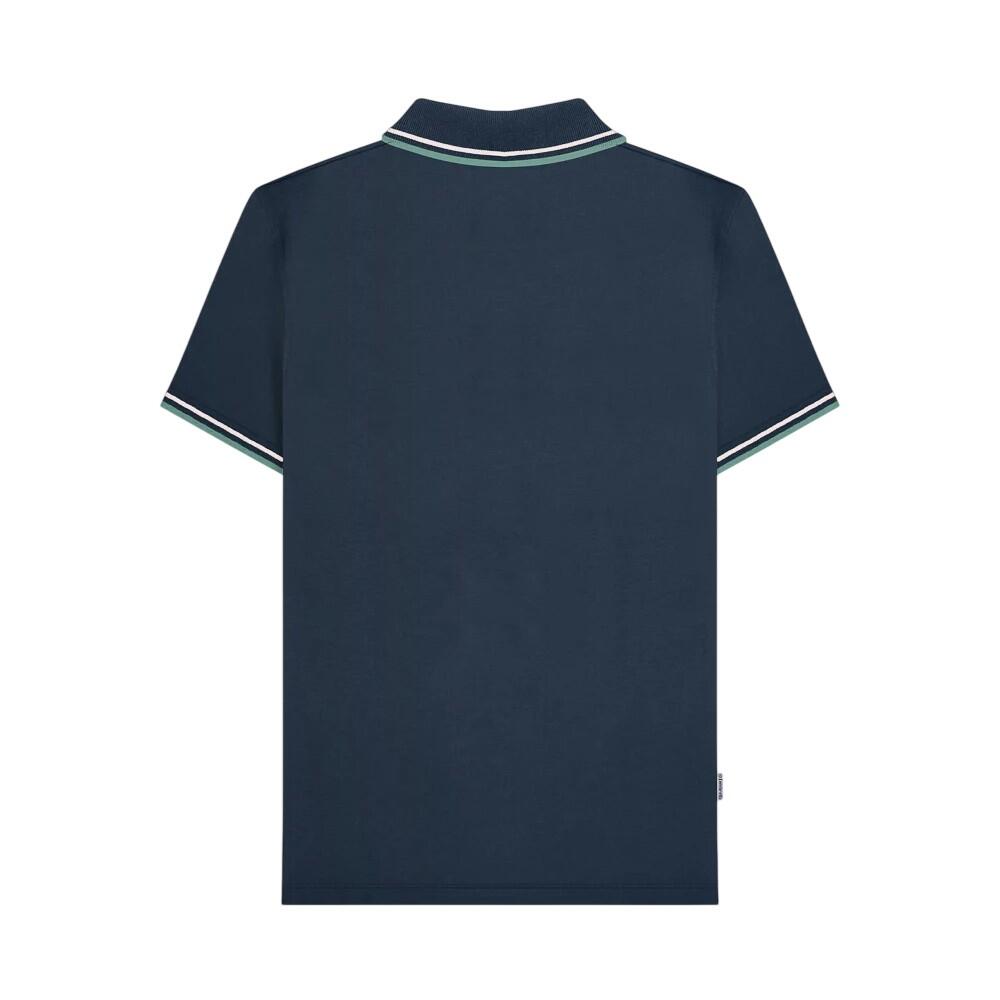 Polo Motif/style Rayure Verticale Homme (Bleu Marine / Bleu Clair) 3/3