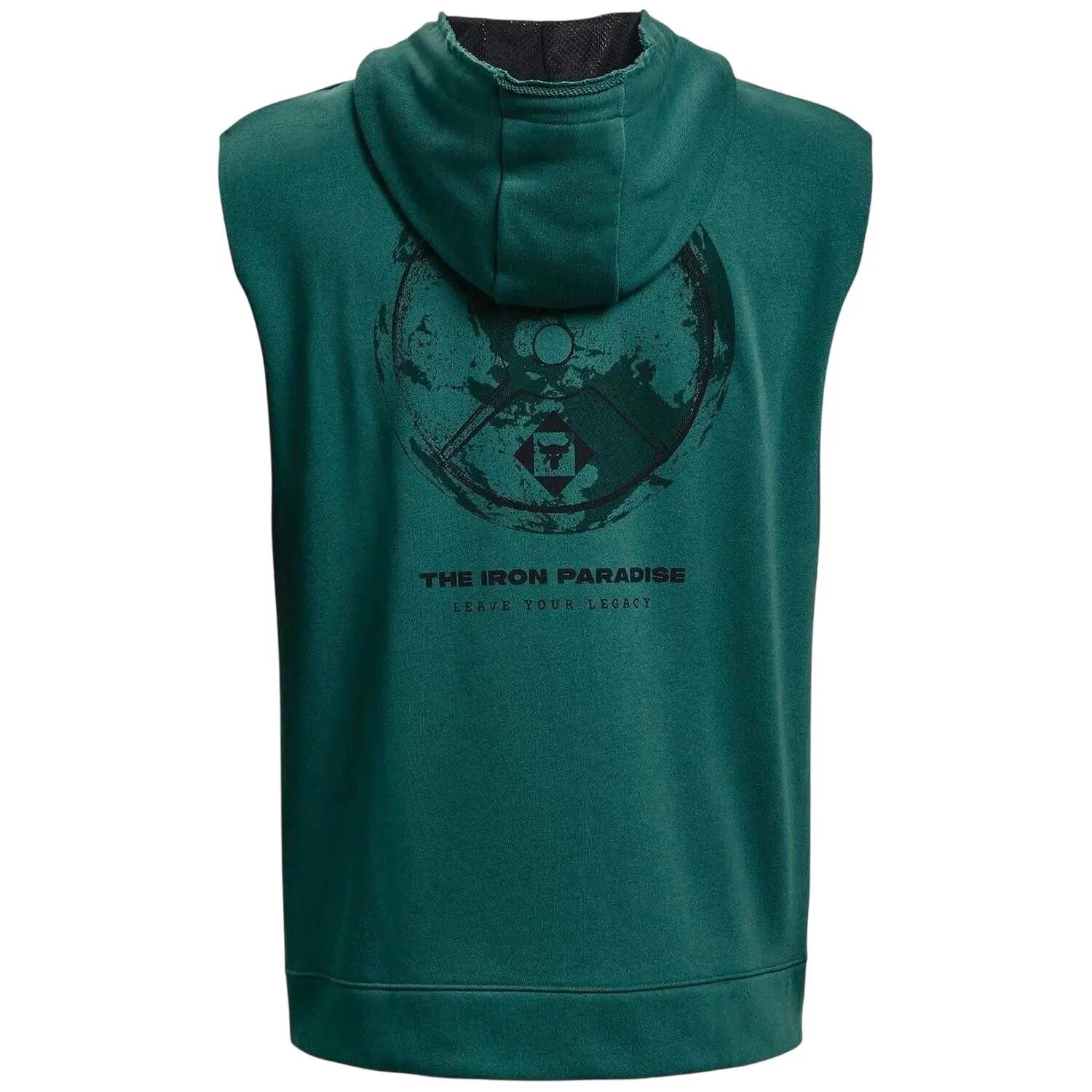 "Project Rock" Kapuzenpullover für , mit Kapuze, Ärmellos Herren Grün 3/4