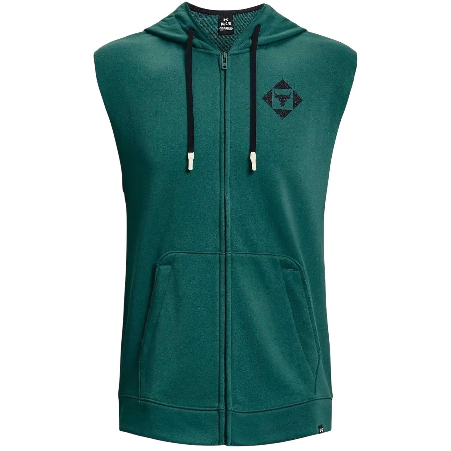 "Project Rock" Kapuzenpullover für , mit Kapuze, Ärmellos Herren Grün 2/4