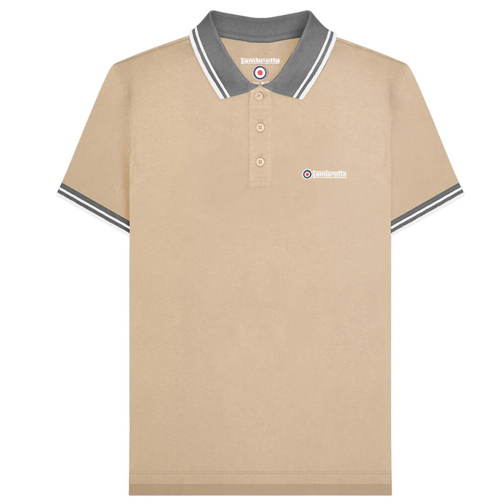 Poloshirt für Herren Steinfarben/Eisen 2/6