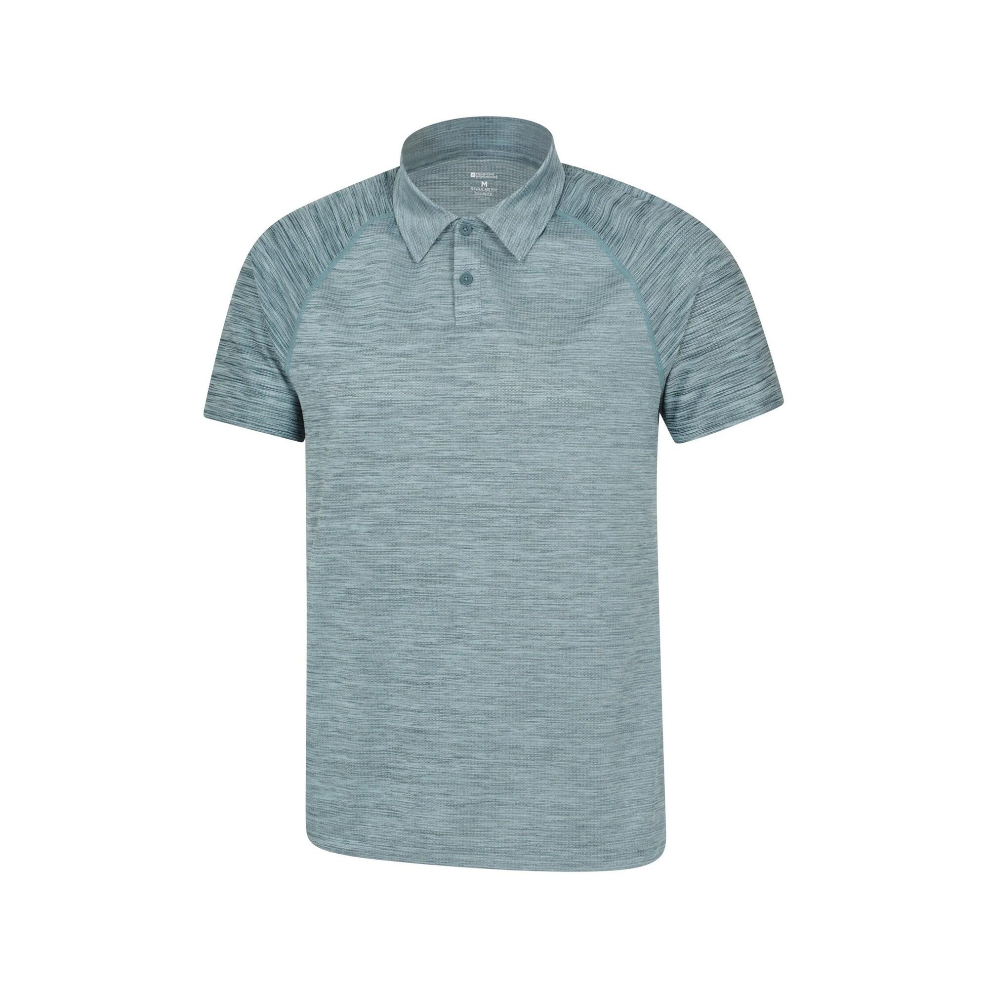 Polo Chiné Manches Courtes NOVA Homme (Bleu) 3/4