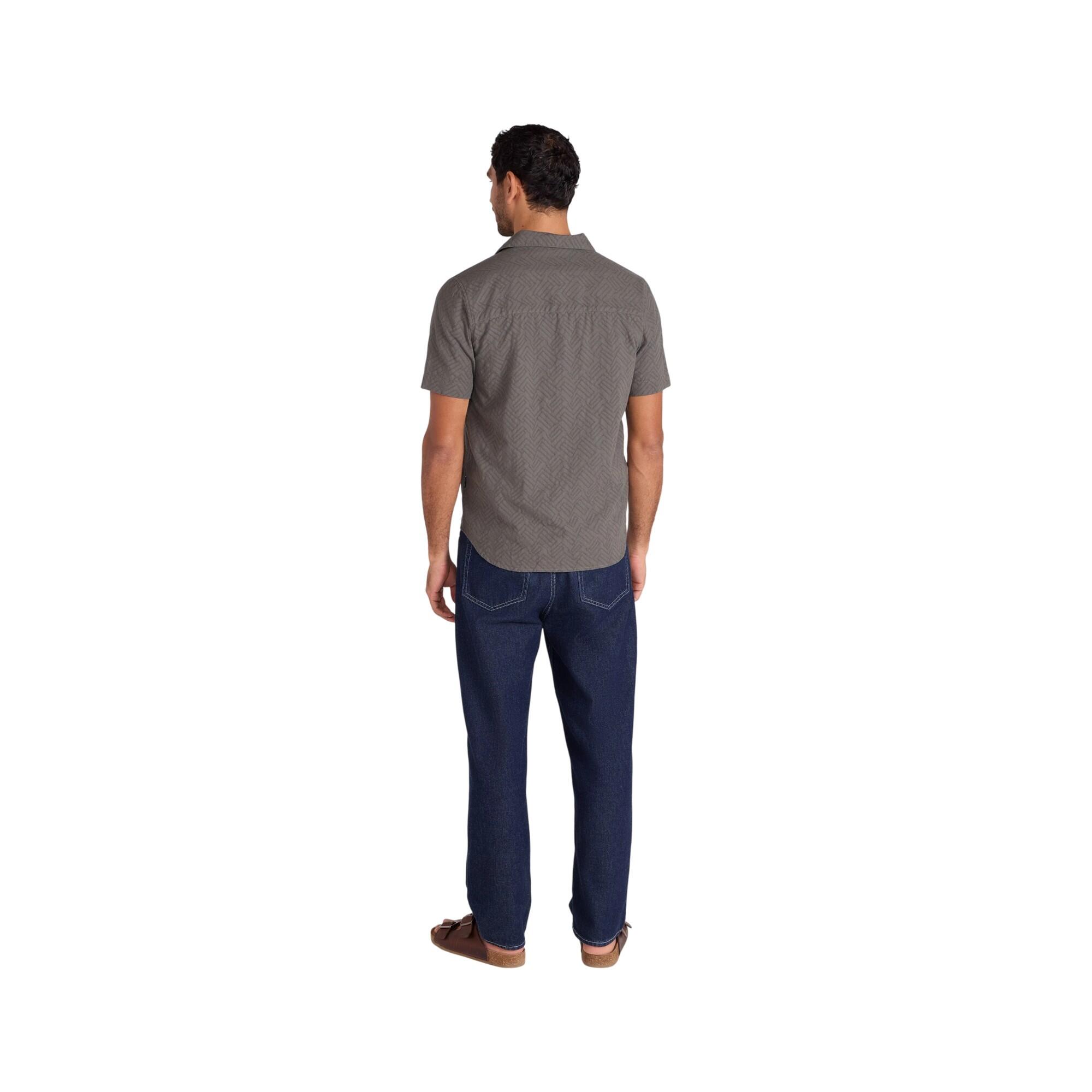 Mens Fiji Textured Shirt (Green) 4/4