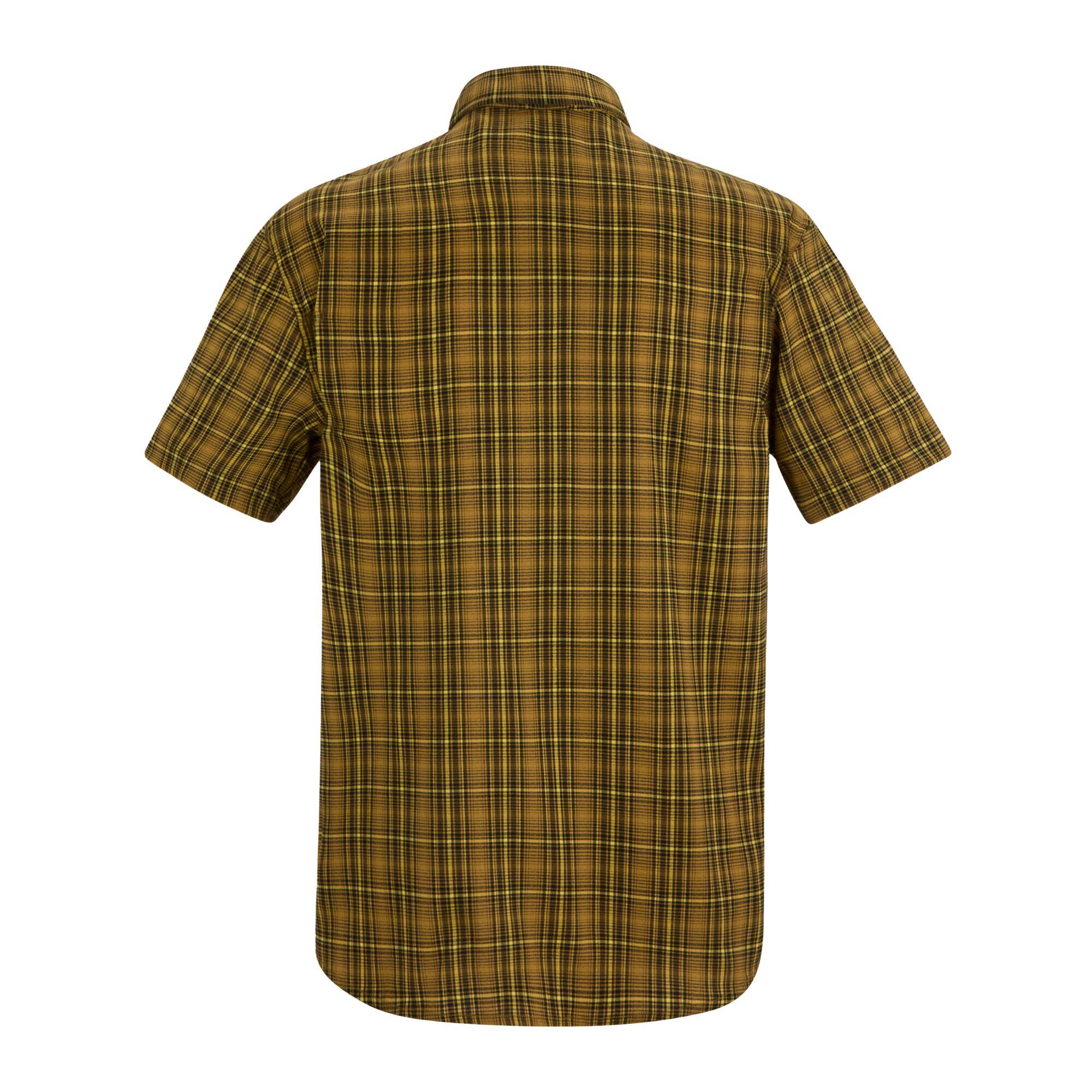 Camicia A Quadri Asciugatura Veloce Uomo Regatta Begarno Marrone Legno 3/5