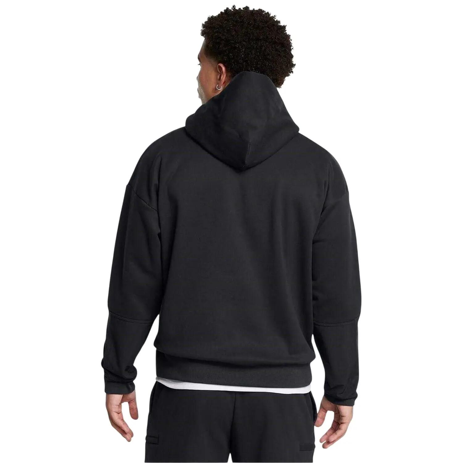 Felpa Con Cappuccio Uomo Under Armour Curry DNA Triplo Nero 3/4