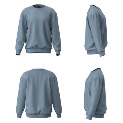 Felpa da uomo in cotone blu da lifestyle